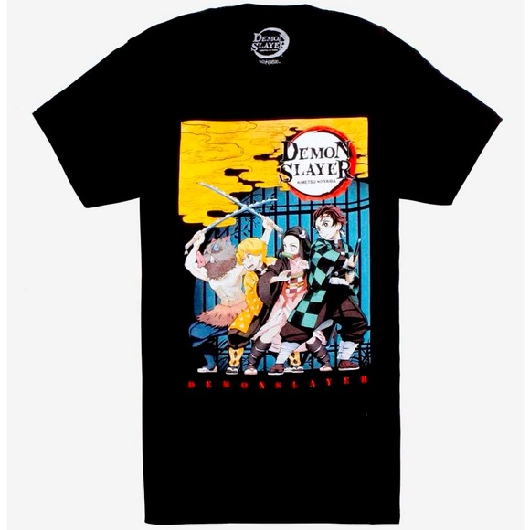 NWT Black Demon Slayer Anime Men’s T-Shirt, Sz XL - Picture 2 of 9